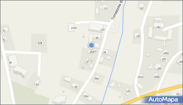 Tomaszów Bolesławiecki, Tomaszów Bolesławiecki, 97a, mapa Tomaszów Bolesławiecki