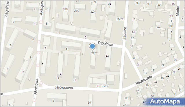 Tomaszów Mazowiecki, Topolowa, 10, mapa Tomaszów Mazowiecki
