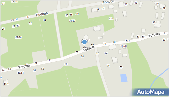 Tomaszów Mazowiecki, Torowa, 75, mapa Tomaszów Mazowiecki