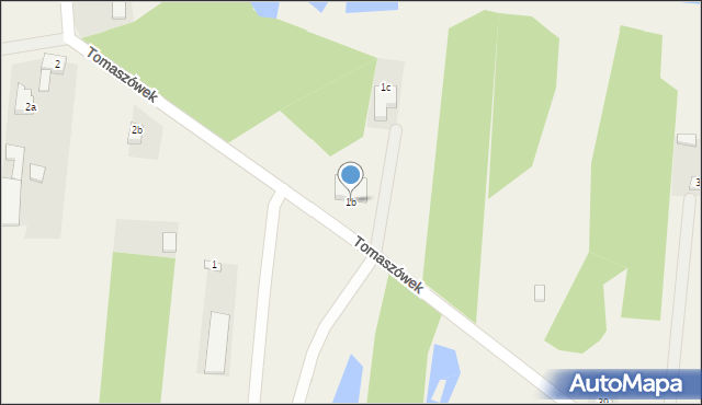Tomaszówek, Tomaszówek, 1b, mapa Tomaszówek