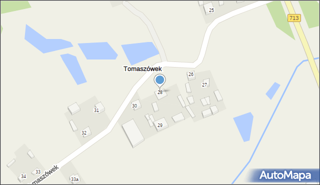 Tomaszówek, Tomaszówek, 28, mapa Tomaszówek