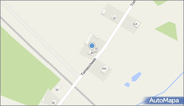 Tomaszówek, Tomaszówek, 44, mapa Tomaszówek