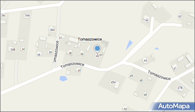 Tomaszowice, Tomaszowice, 41, mapa Tomaszowice