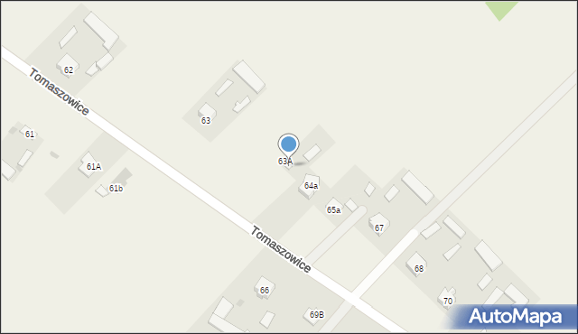 Tomaszowice, Tomaszowice, 64, mapa Tomaszowice