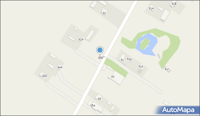 Tomaszowice, Tomaszowice, 92b, mapa Tomaszowice