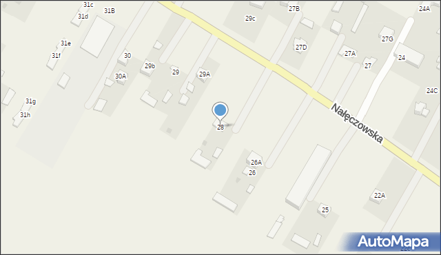 Tomaszowice-Kolonia, Tomaszowice-Kolonia, 28, mapa Tomaszowice-Kolonia