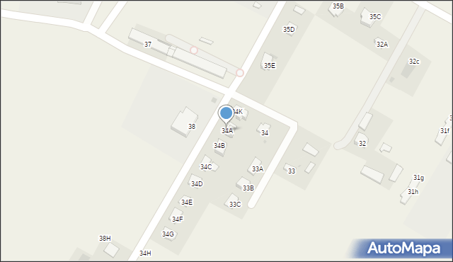 Tomaszowice-Kolonia, Tomaszowice-Kolonia, 34A, mapa Tomaszowice-Kolonia