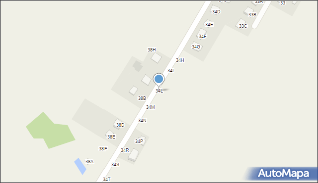 Tomaszowice-Kolonia, Tomaszowice-Kolonia, 34L, mapa Tomaszowice-Kolonia