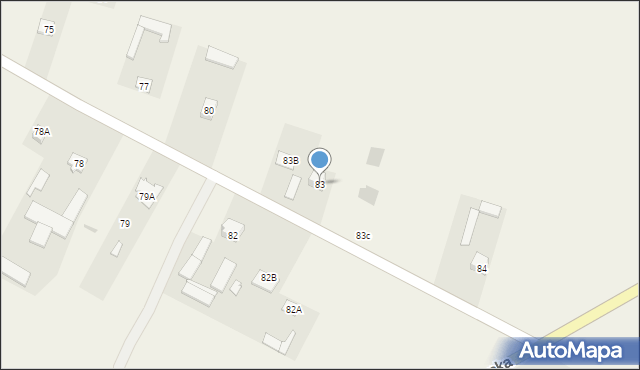 Tomaszowice-Kolonia, Tomaszowice-Kolonia, 83, mapa Tomaszowice-Kolonia