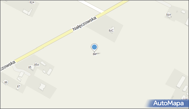 Tomaszowice-Kolonia, Tomaszowice-Kolonia, 84f, mapa Tomaszowice-Kolonia