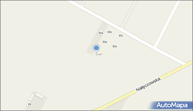Tomaszowice-Kolonia, Tomaszowice-Kolonia, 89f, mapa Tomaszowice-Kolonia