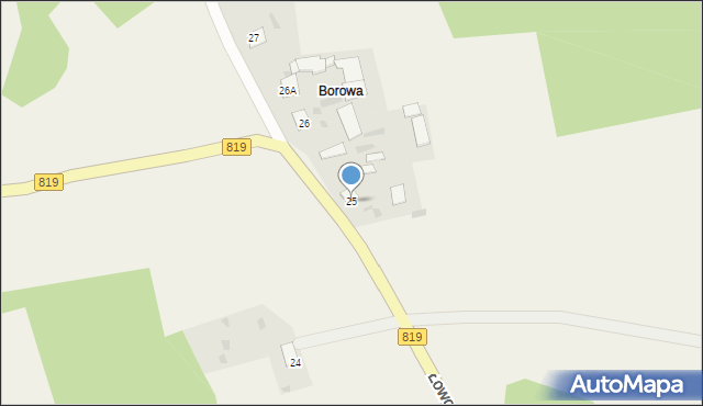 Tomaszówka, Tomaszówka, 25, mapa Tomaszówka