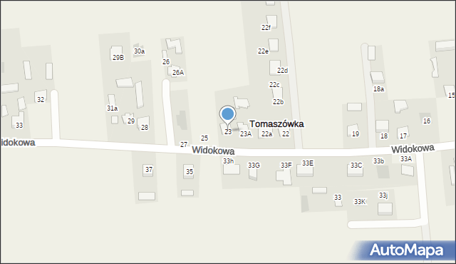 Tomaszówka, Tomaszówka, 23, mapa Tomaszówka