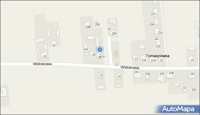 Tomaszówka, Tomaszówka, 30, mapa Tomaszówka