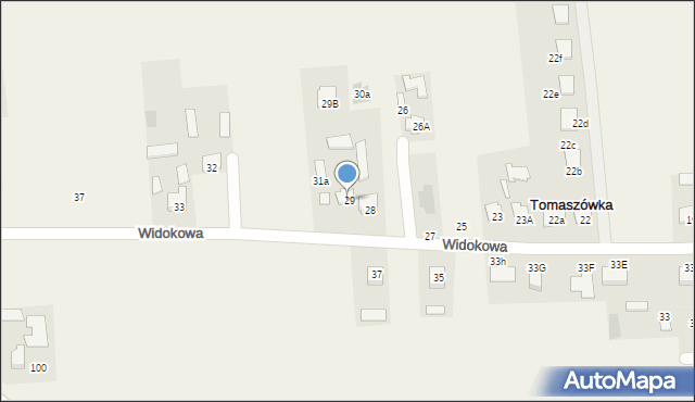 Tomaszówka, Tomaszówka, 31, mapa Tomaszówka