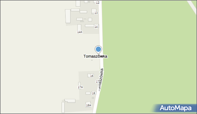 Tomaszówka, Tomaszówka, 15, mapa Tomaszówka