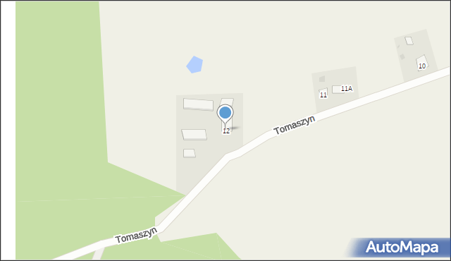 Tomaszyn, Tomaszyn, 12, mapa Tomaszyn