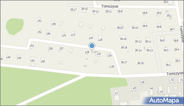 Tomczyce, Tomczyce, 130, mapa Tomczyce