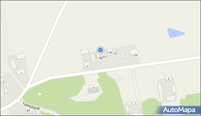 Tomczyce, Tomczyce, 4a, mapa Tomczyce