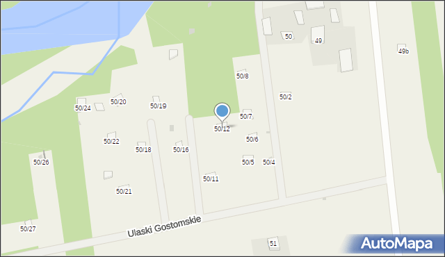 Tomczyce, Tomczyce, 50/12, mapa Tomczyce