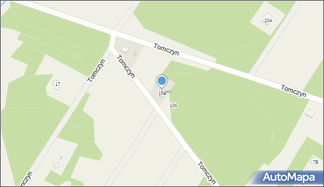 Tomczyn, Tomczyn, 10a, mapa Tomczyn