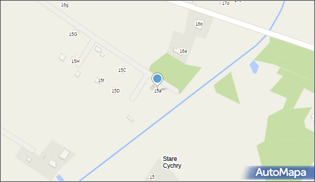 Tomczyn, Tomczyn, 15a, mapa Tomczyn