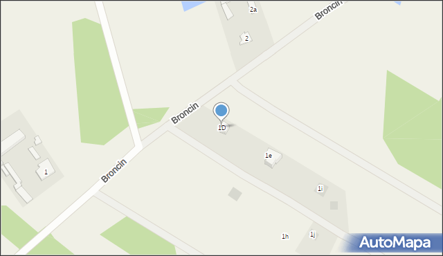Tomczyn, Tomczyn, 1D, mapa Tomczyn