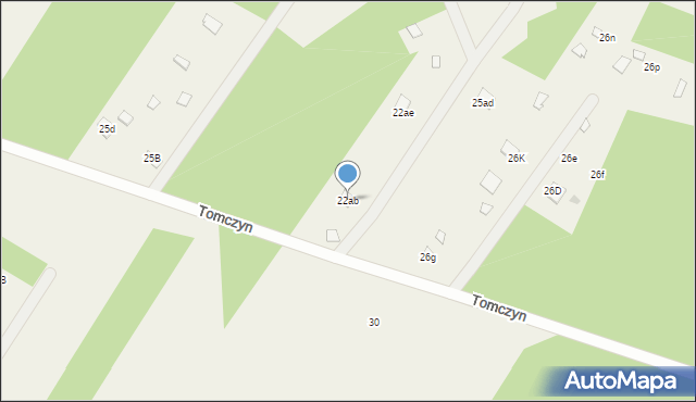 Tomczyn, Tomczyn, 22ab, mapa Tomczyn