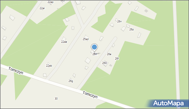 Tomczyn, Tomczyn, 26K, mapa Tomczyn