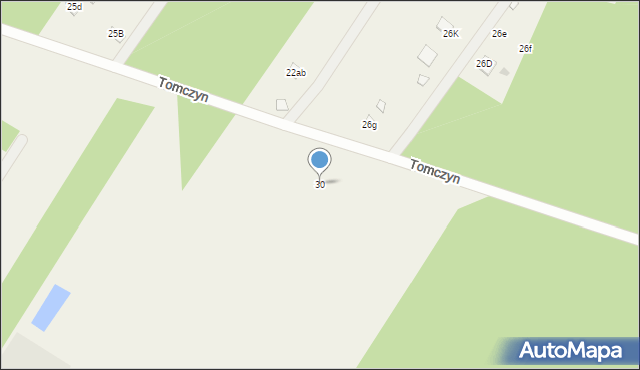 Tomczyn, Tomczyn, 30, mapa Tomczyn