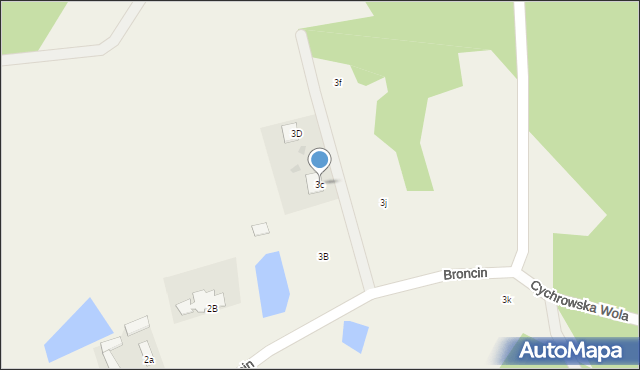 Tomczyn, Tomczyn, 3c, mapa Tomczyn