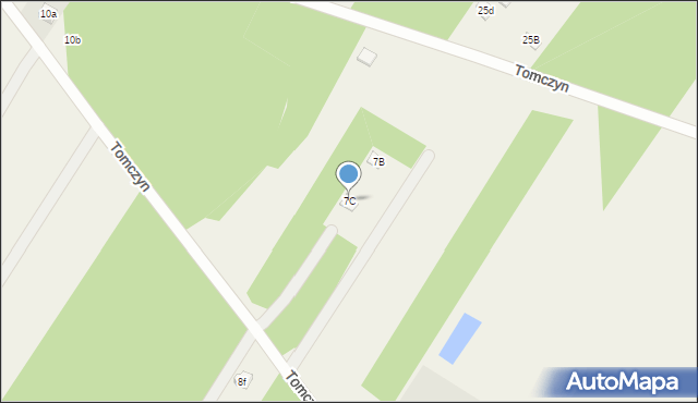 Tomczyn, Tomczyn, 7C, mapa Tomczyn