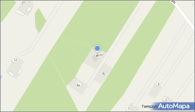 Tomczyn, Tomczyn, 8h, mapa Tomczyn