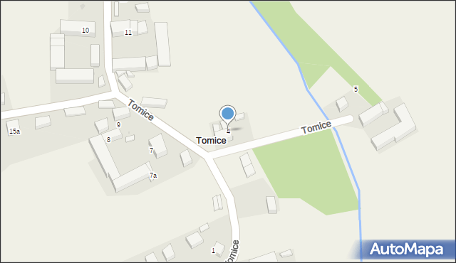 Tomice, Tomice, 4, mapa Tomice