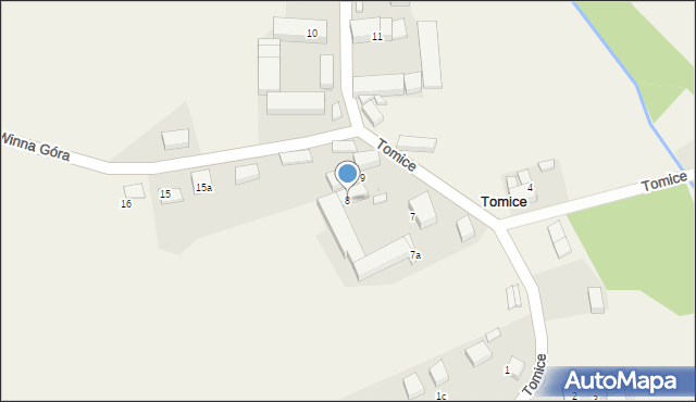 Tomice, Tomice, 8, mapa Tomice