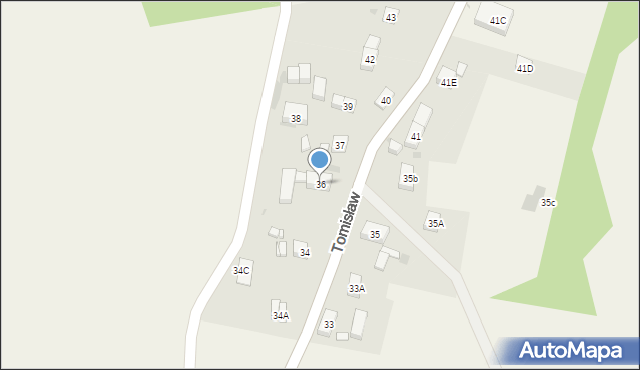 Tomisław, Tomisław, 36, mapa Tomisław