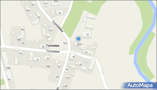 Tomisław, Tomisław, 51A, mapa Tomisław