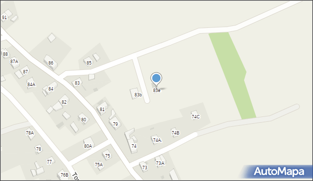 Tomisław, Tomisław, 83e, mapa Tomisław