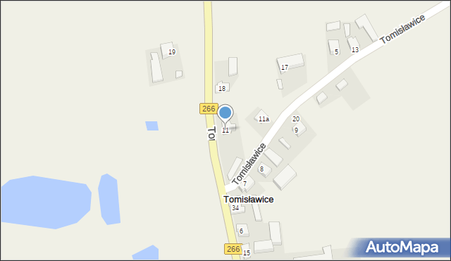 Tomisławice, Tomisławice, 11, mapa Tomisławice