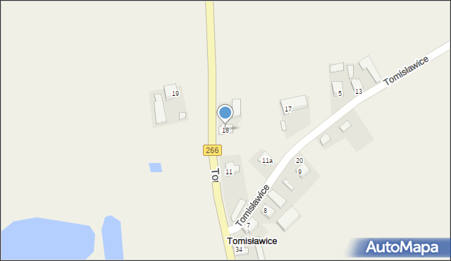 Tomisławice, Tomisławice, 18, mapa Tomisławice