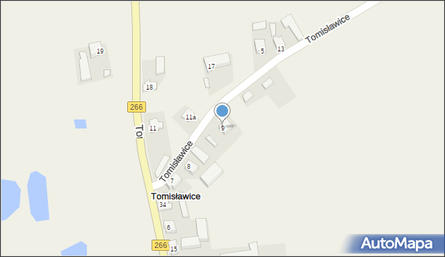 Tomisławice, Tomisławice, 9, mapa Tomisławice