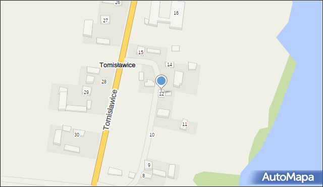 Tomisławice, Tomisławice, 12, mapa Tomisławice