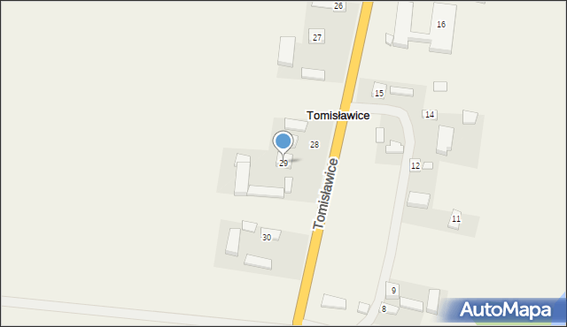 Tomisławice, Tomisławice, 29, mapa Tomisławice