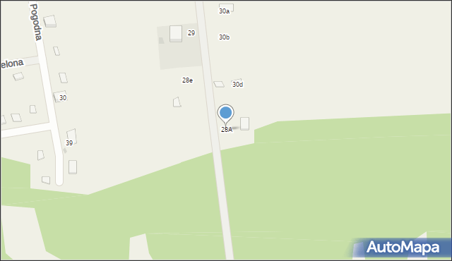 Tomiszewo, Tomiszewo, 28A, mapa Tomiszewo