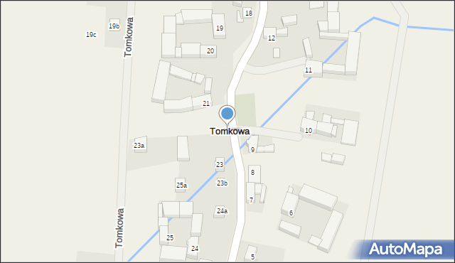 Tomkowa, Tomkowa, 22a, mapa Tomkowa