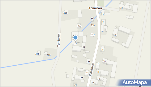 Tomkowa, Tomkowa, 25, mapa Tomkowa