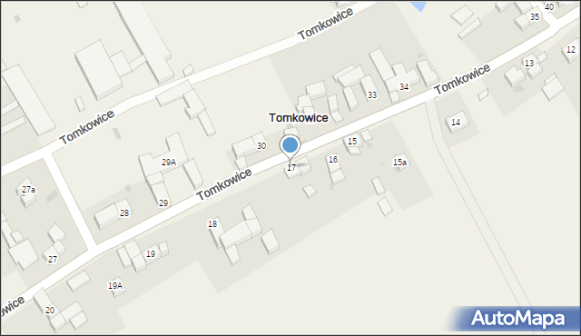 Tomkowice, Tomkowice, 17, mapa Tomkowice