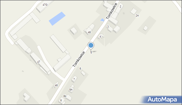 Tomkowice, Tomkowice, 5, mapa Tomkowice