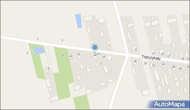 Topczykały, Topczykały, 14, mapa Topczykały