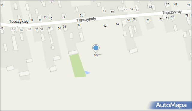 Topczykały, Topczykały, 60a, mapa Topczykały